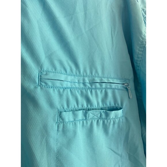 World Wide Sportsman Mens Blue Short-Sleeve Fishing Shirt With Pockets Size L - Picture 6 of 7